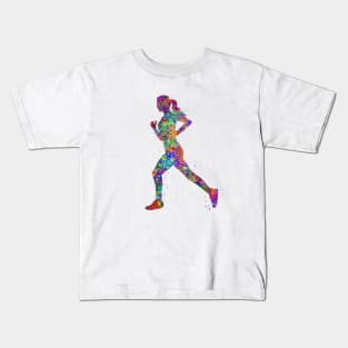 Runner girl Kids T-Shirt